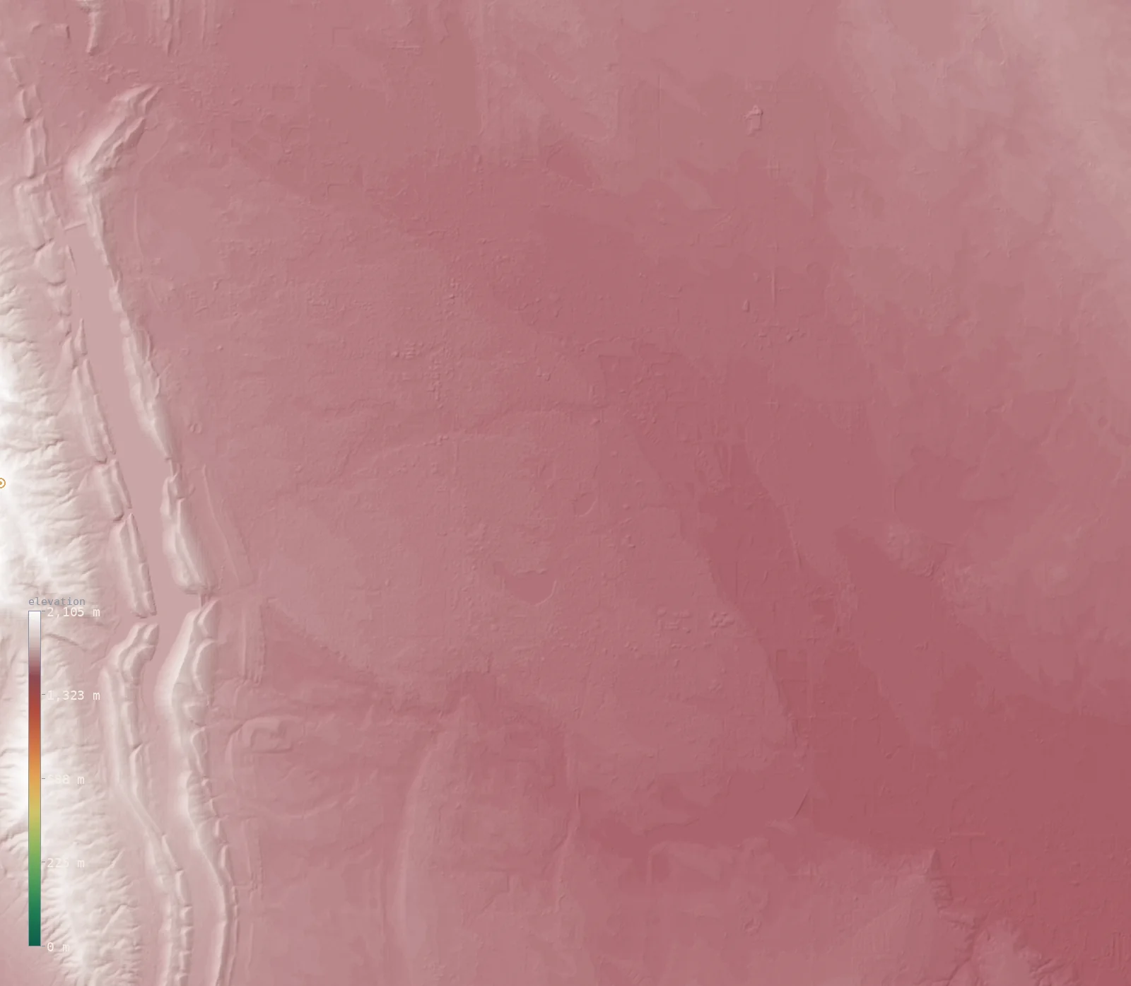 Interactive 3D elevation map of Fort Collins's neighborhoods on real terrain, from the Copernicus GLO-30 model