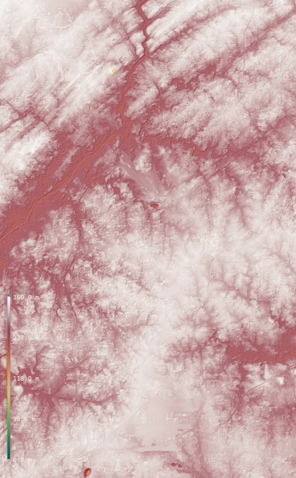 Interactive 3D elevation map of Atlanta's neighborhoods on real terrain, from the Copernicus GLO-30 model