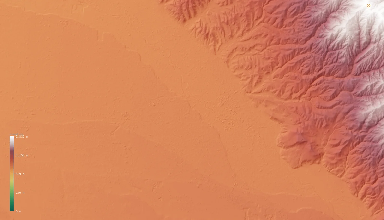 Interactive 3D elevation map of Boise's neighborhoods on real terrain, from the Copernicus GLO-30 model