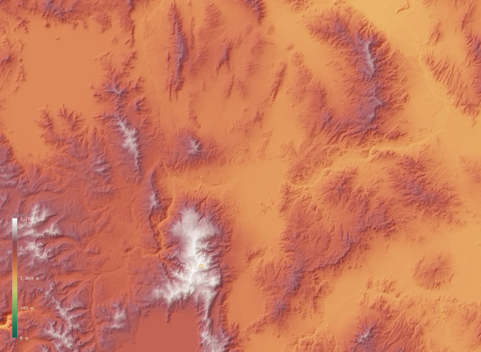 Interactive 3D elevation map of the Reno, Nevada area, from the Copernicus GLO-30 model