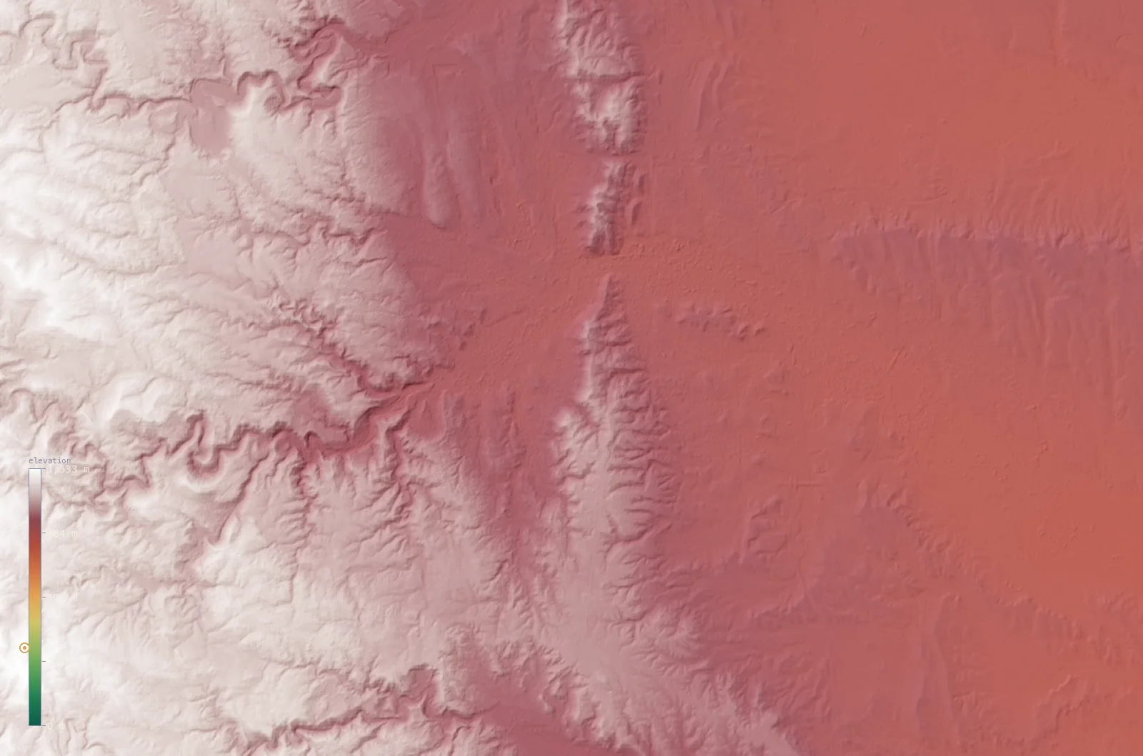 Interactive 3D elevation map of Rapid City's neighborhoods on real terrain, from the Copernicus GLO-30 model