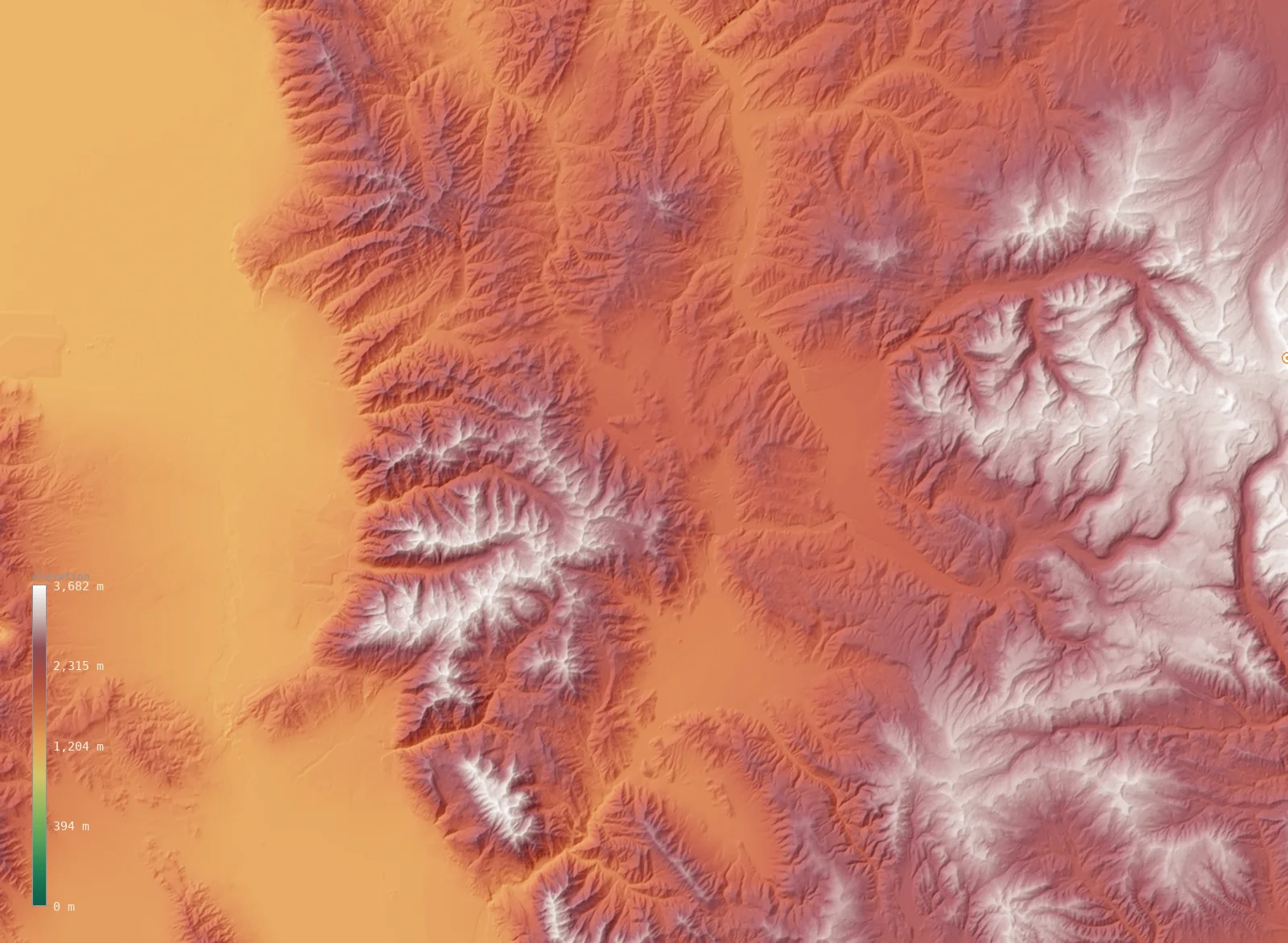 Interactive 3D elevation map of the Park City, Utah area, from the Copernicus GLO-30 model