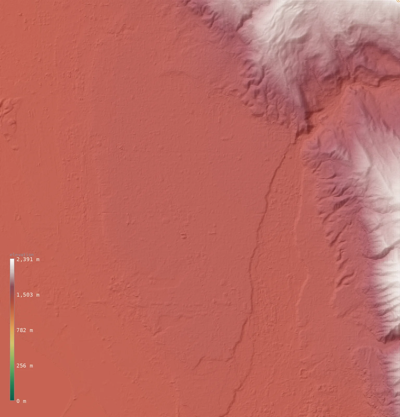 Interactive 3D elevation map of Provo's neighborhoods on real terrain, from the Copernicus GLO-30 model