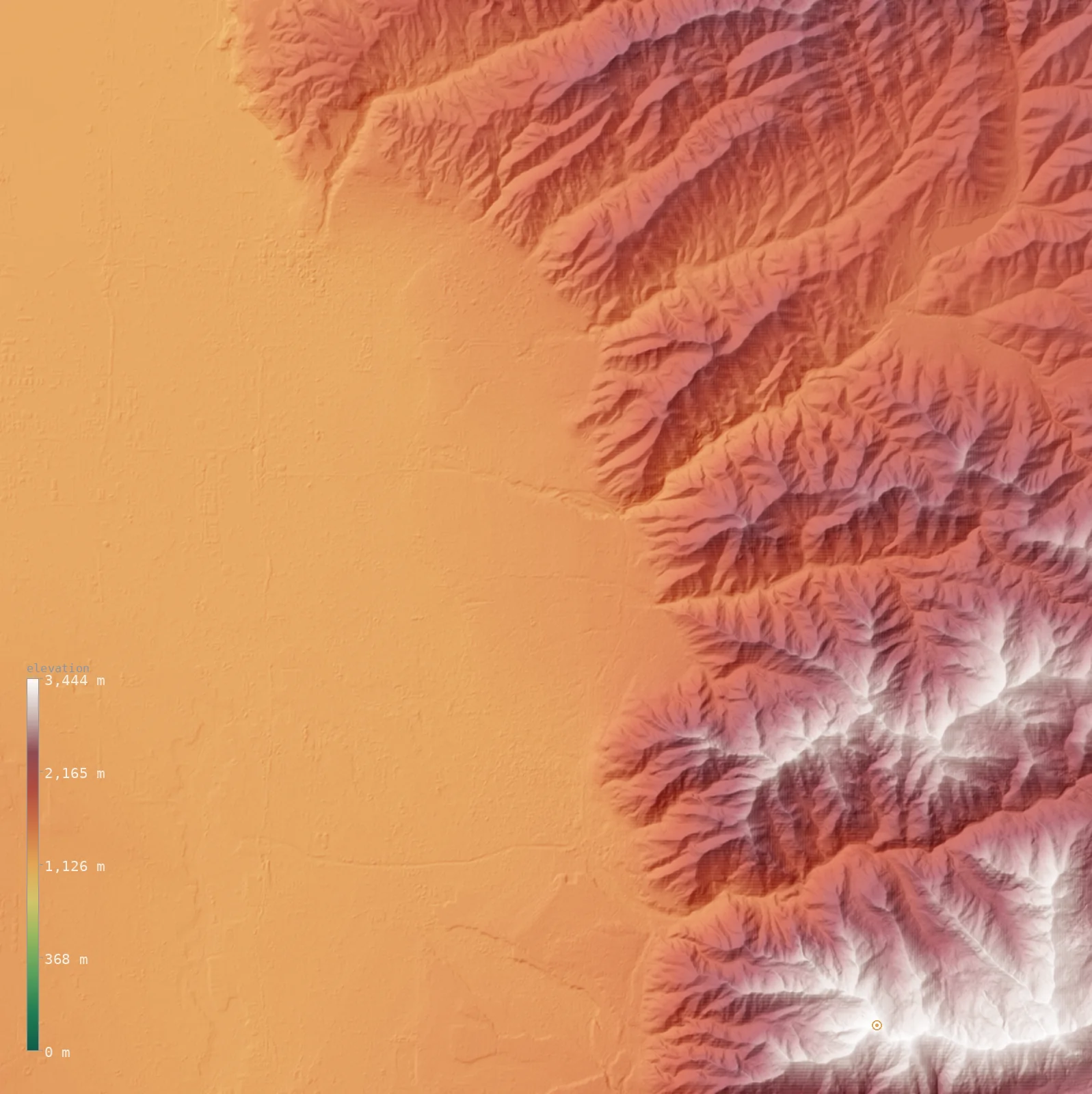 Interactive 3D elevation map of Salt Lake City's neighborhoods on real terrain, from the Copernicus GLO-30 model